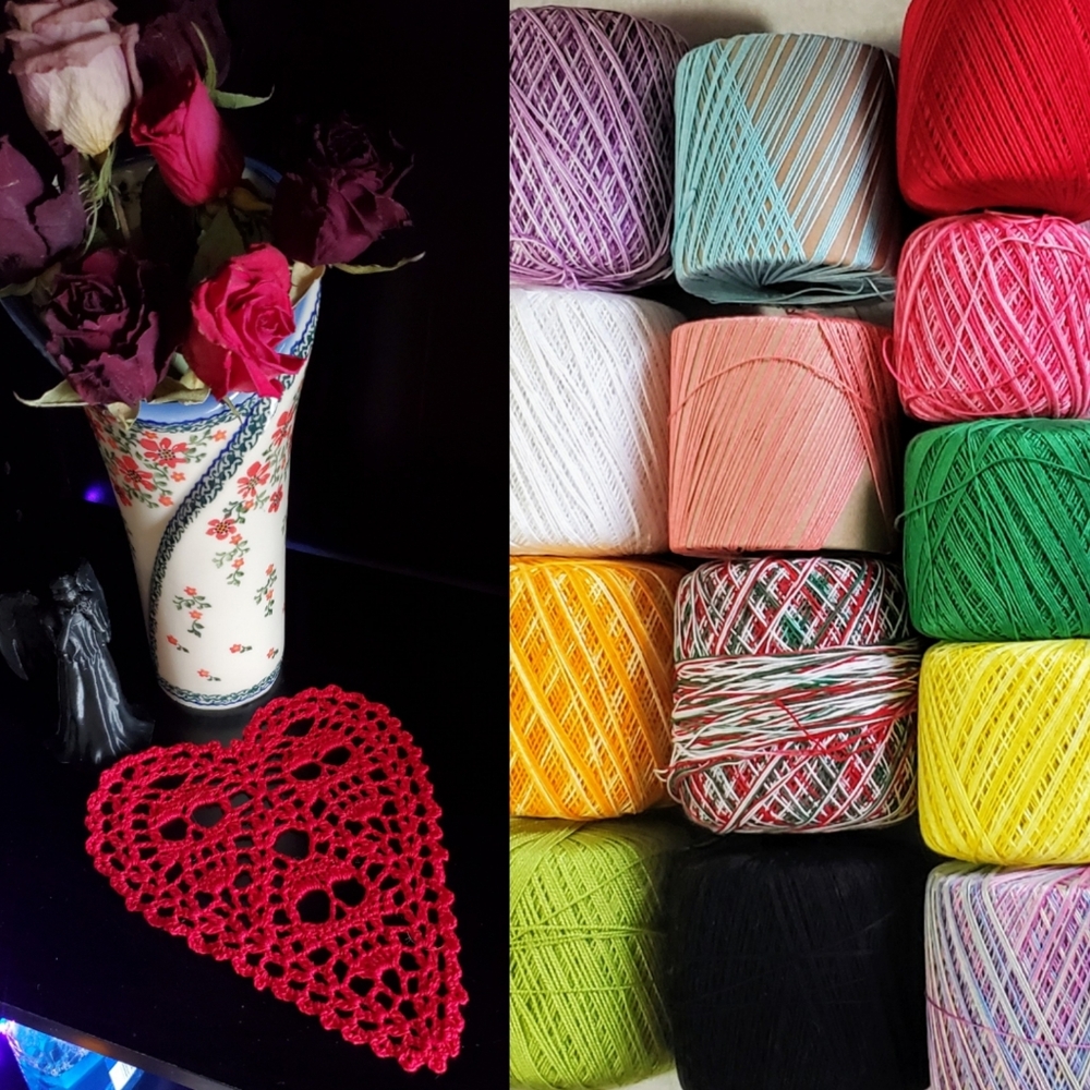 Handmade Crochet Skull-in-tine Doilies